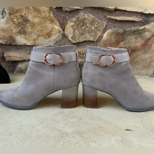 Ted Baker Light Gray Suede Ankle Boots
